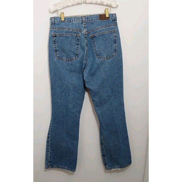 Calvin Klein Women's Size 12 Jeans Bootcut Double Stone Wash Heel Drag - Picture 5 of 13